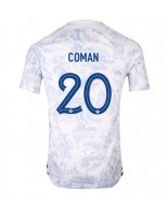 Ranska Kingsley Coman #20 Vieraspaita MM-kisat 2022 Lyhythihainen